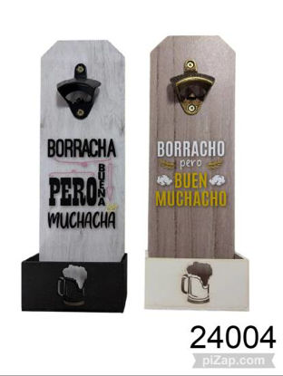 Imagen de DESTAPADOR COLGANTE C/FRASES 10X30CM 3.26